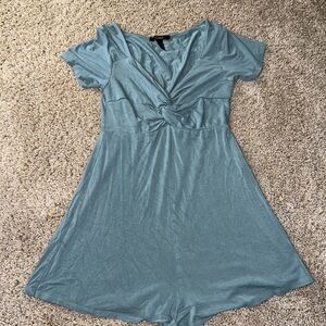 Forever 21 Green V-Neck romper